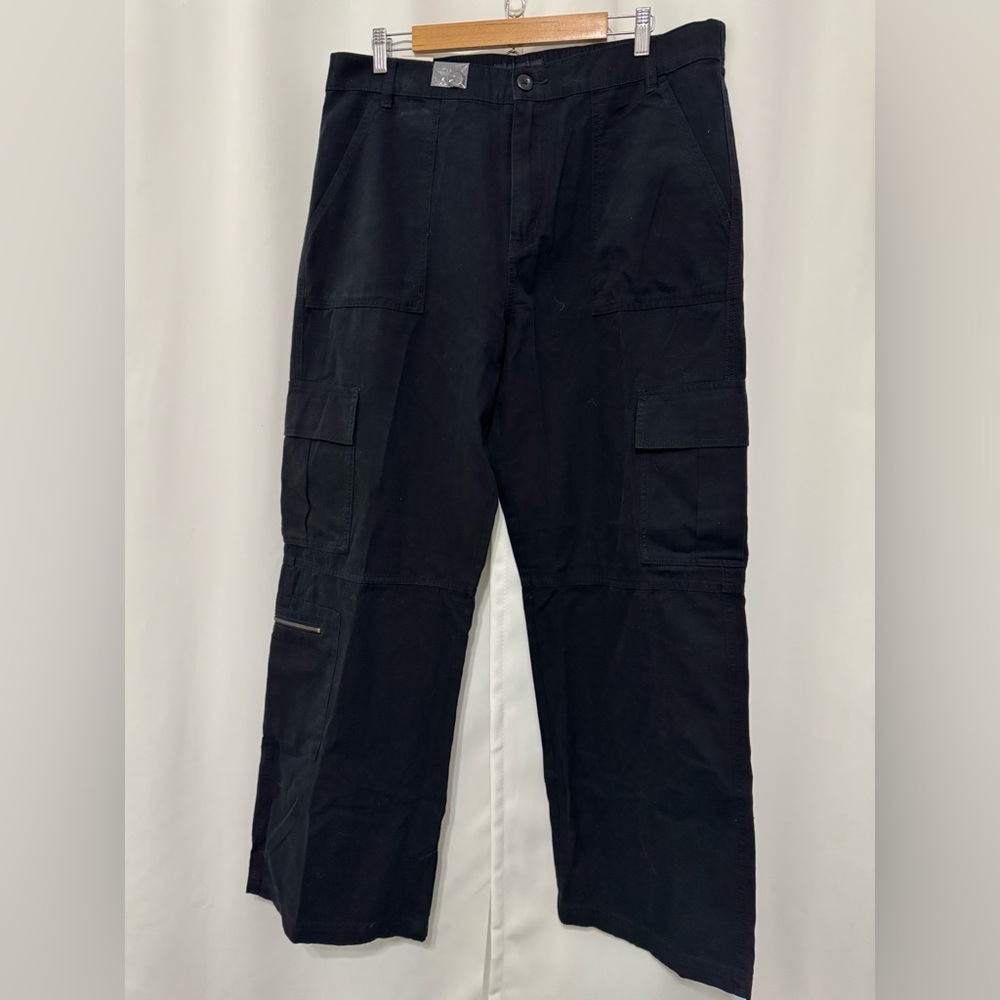 AERO Women’s Black Y2K Cargo Pants Size: XL - Picture 2 of 14